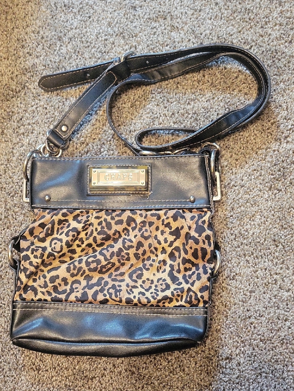 Chaps Ralph Lauren Leopard Crossbody